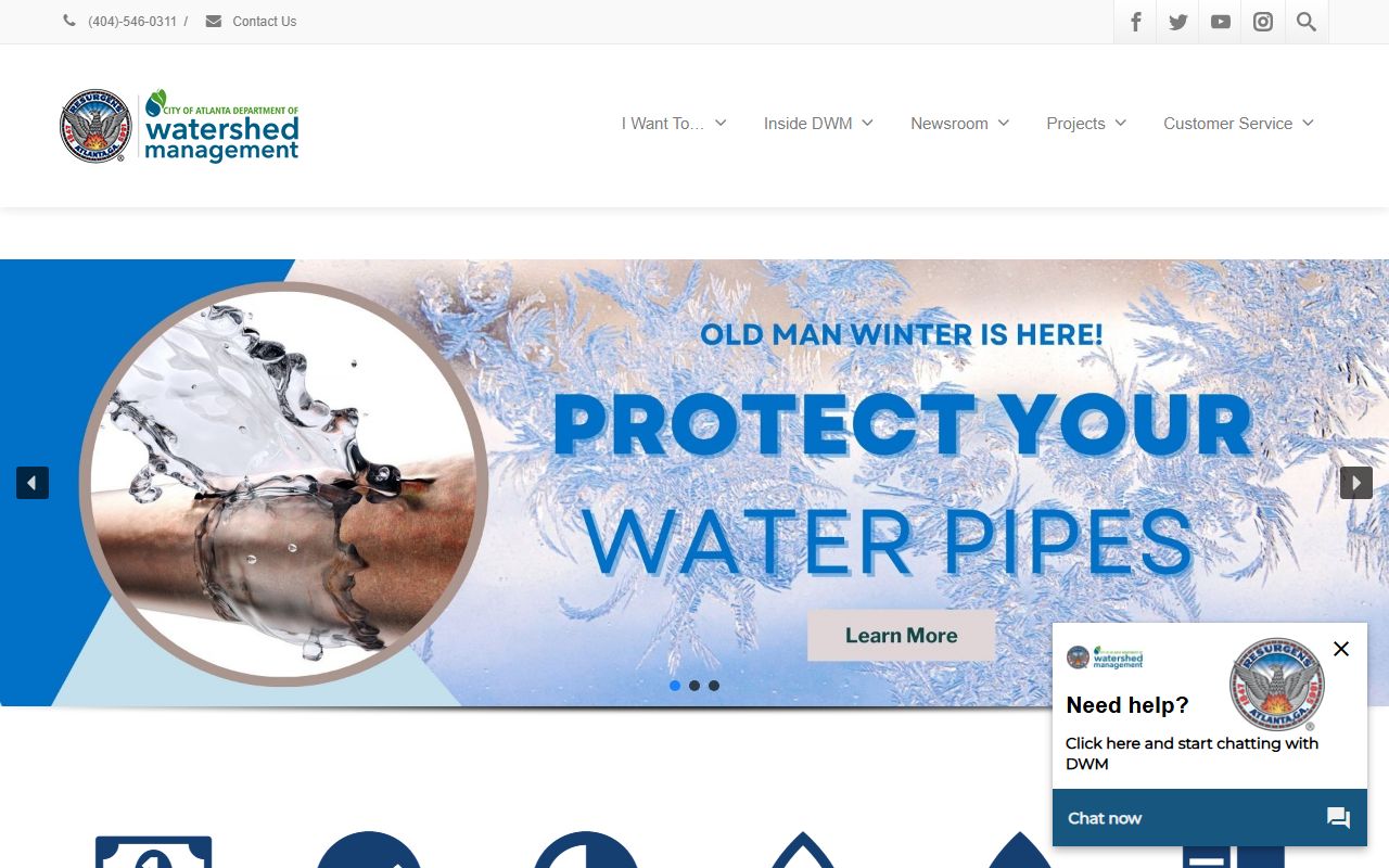 Atlanta white pages watershed management department