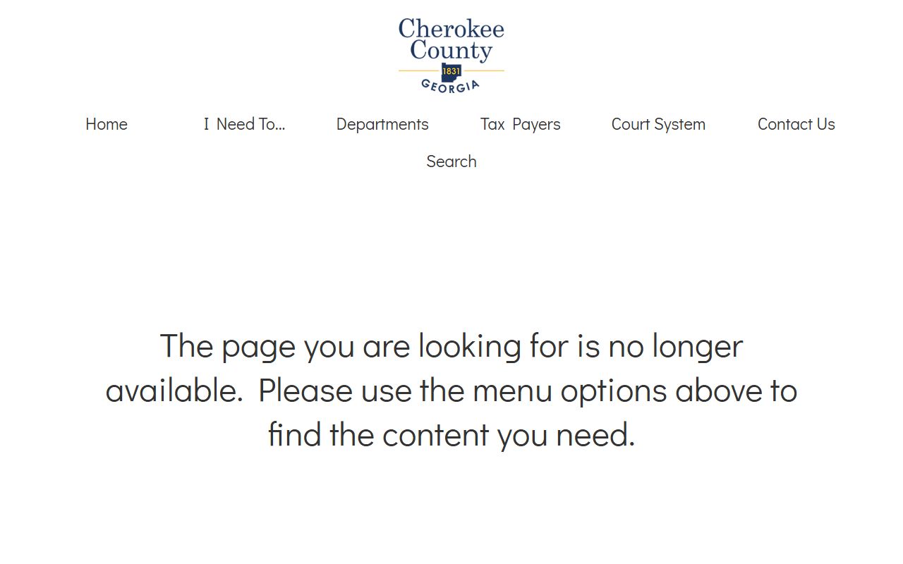 Cherokee County White Pages voter registration information page