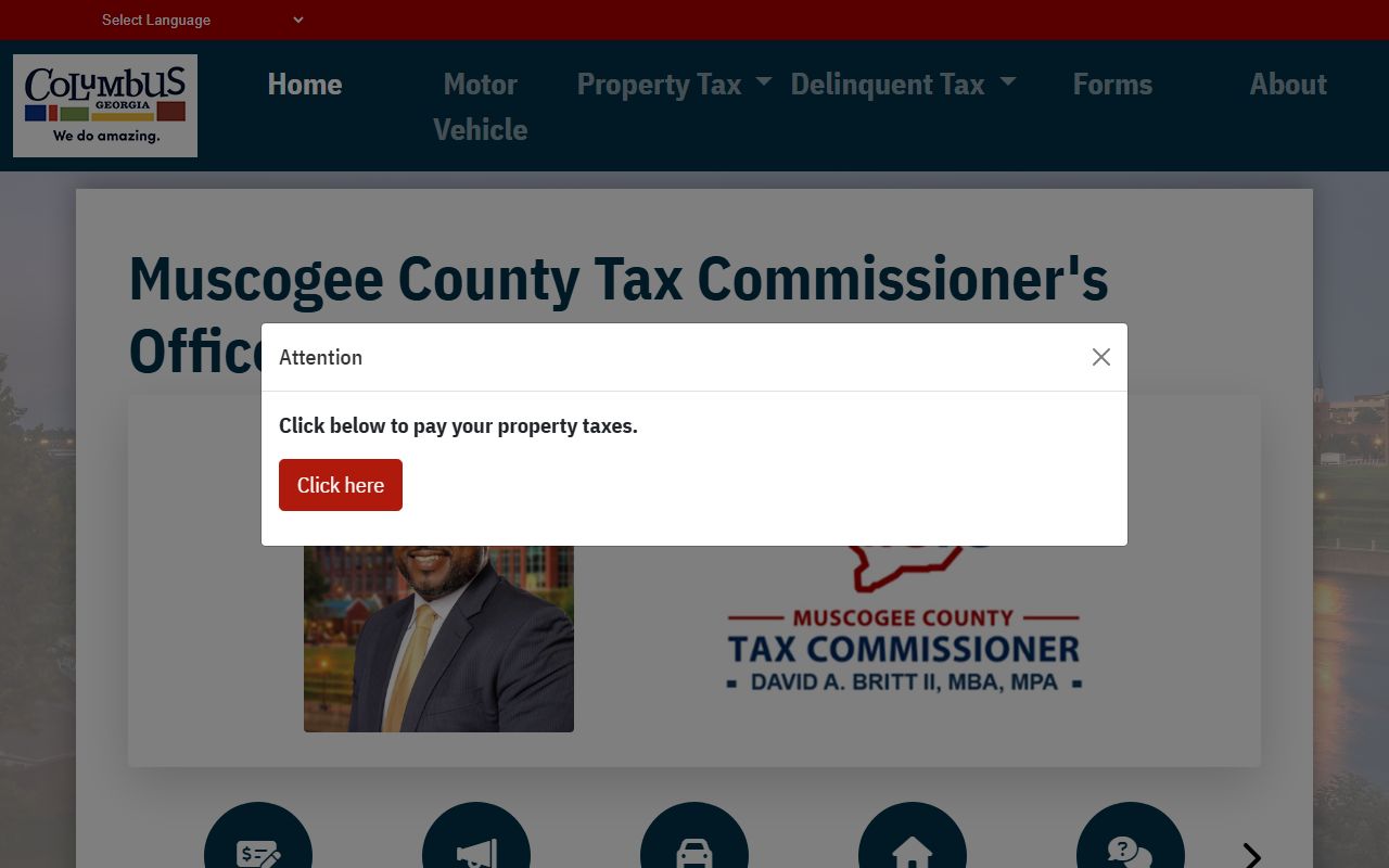 Columbus Georgia White Pages Tax Commissioner search portal