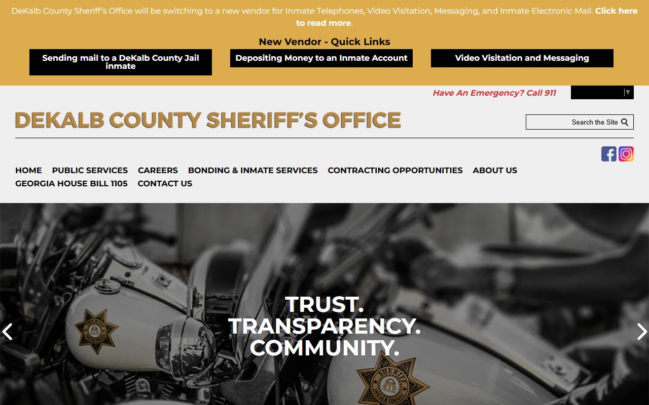 DeKalb County White Pages sheriff's office for jail records