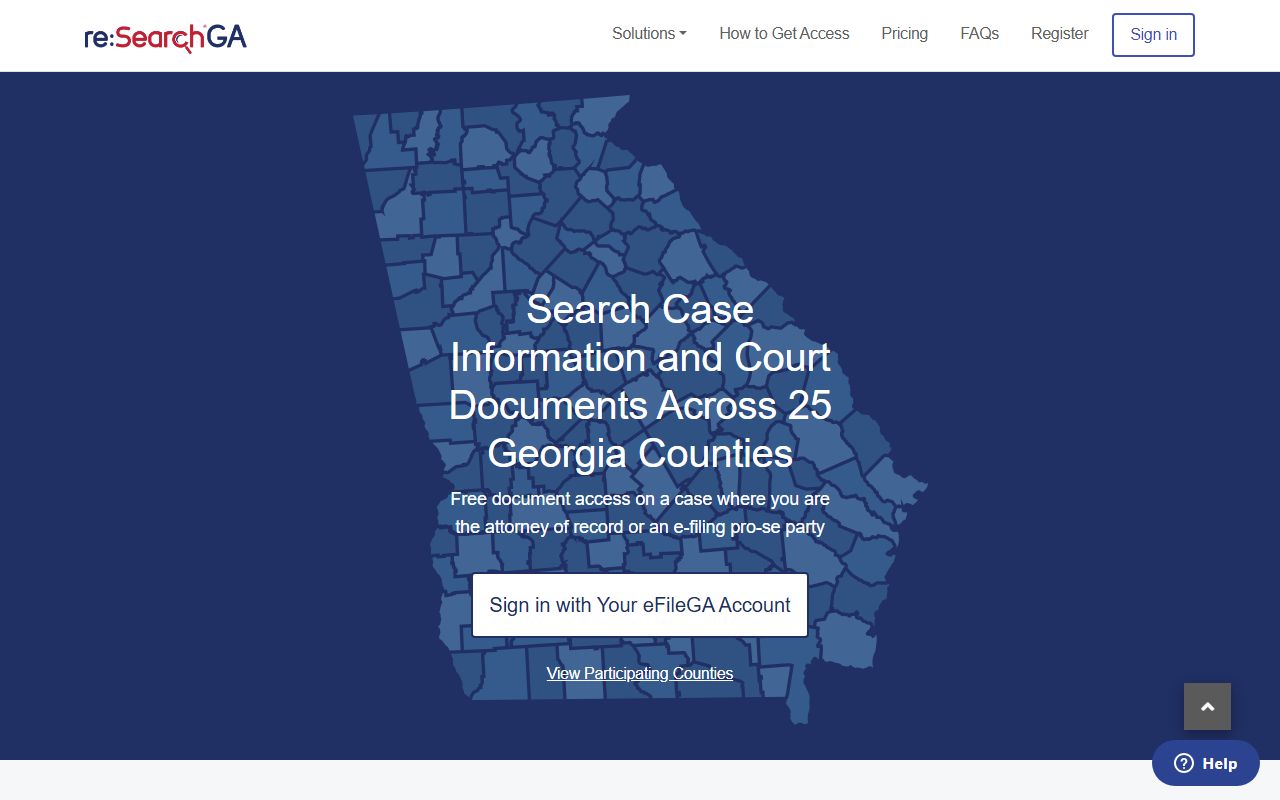 Forsyth County White Pages judicial case search through reSearchGa