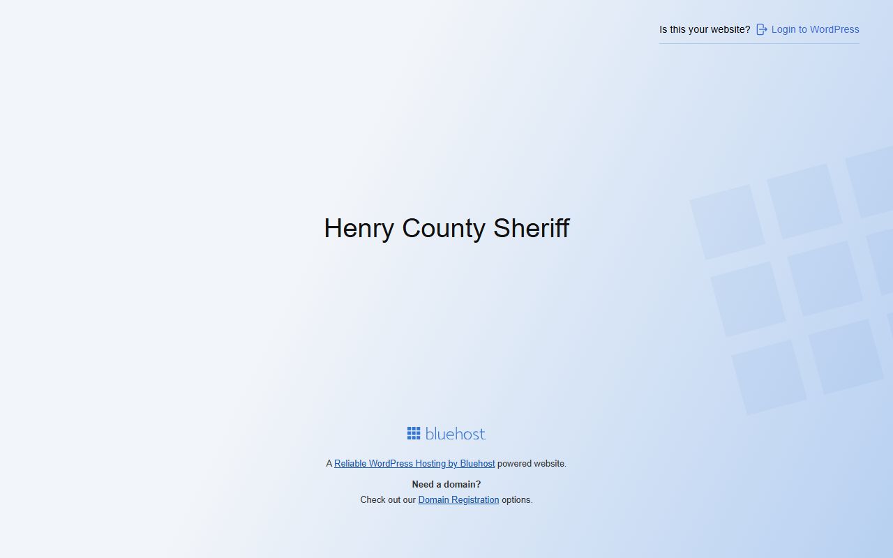 Henry County White Pages sheriff's office jail records