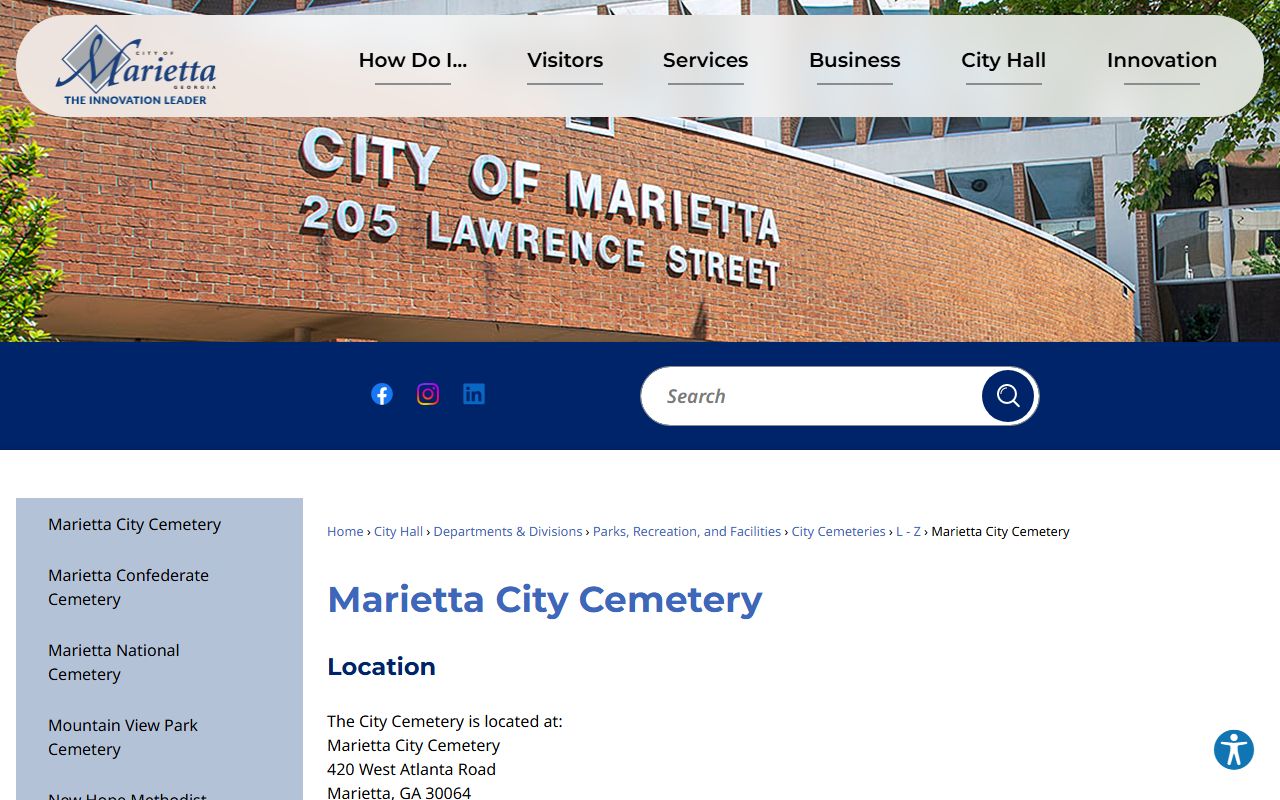 Marietta White Pages property tax information from Finance Department
