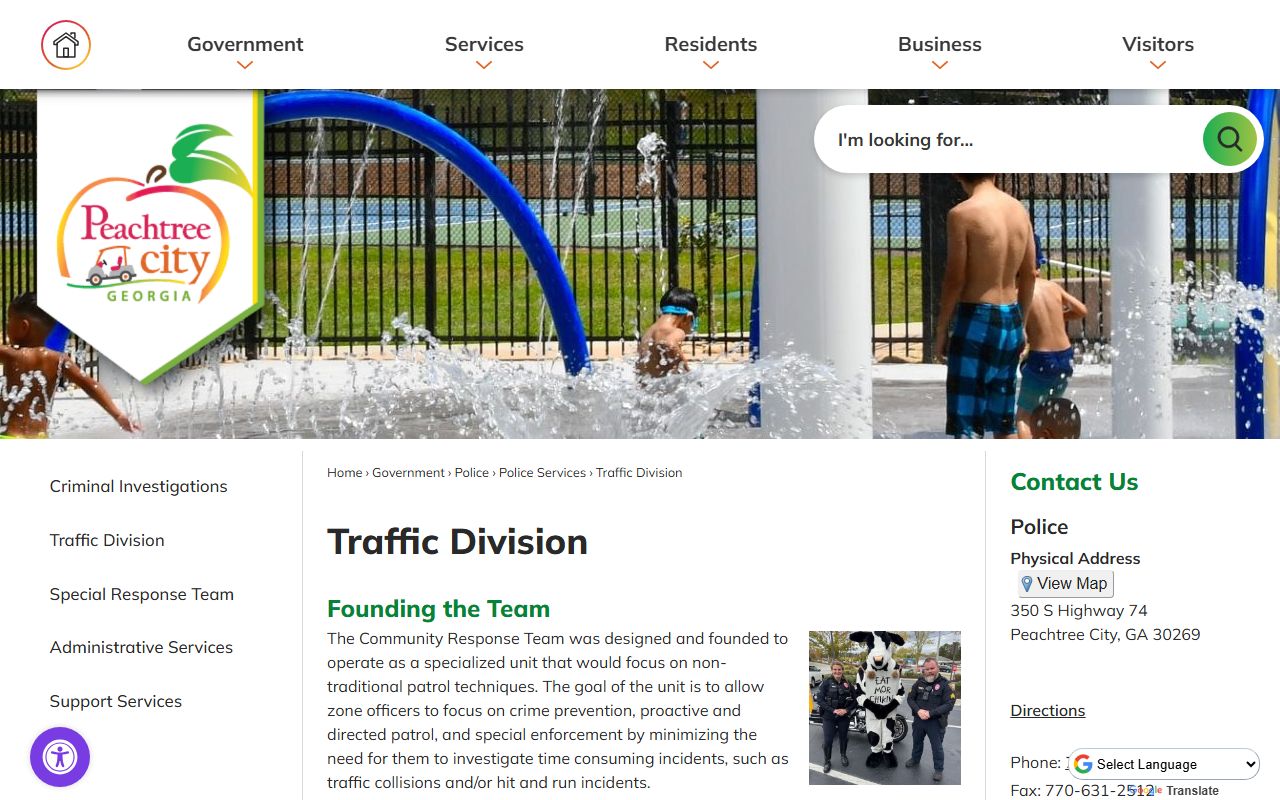 Peachtree City White Pages municipal court case search