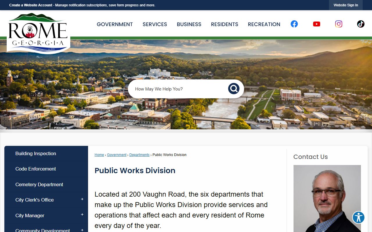 Rome White Pages business license search page